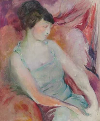 Portrét Helen Fleck Seyffert, kolem roku 1921 (olej na plátně)