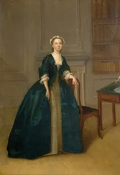 Portrét ženy v tmavě modré, 1785.
