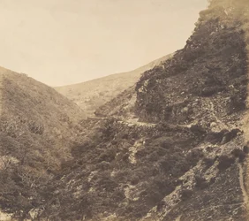 Na cestě do Watersmeet, poblíž Lynton, North Devon, 1856.