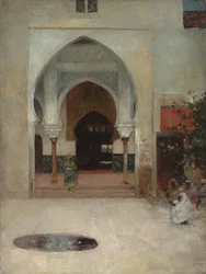 Studie na "U dveří Seraglio", c. 1890