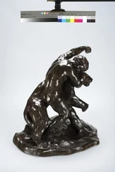 Puma a dítě (bronz)