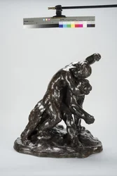 Puma a dítě (bronz)