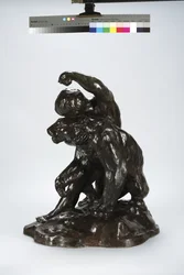 Puma a dítě (bronz)