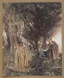 „... jste si jisti, že jsme vzhůru? Zdá se mi, že přesto spíme, sníme. Scéna ze snu „Midsummer Night