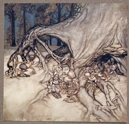 Pokud jsou ty špatné mezi vílami náhodou venku, od Petera Pana v Kensington Gardens od J. M. Barrieho (1860 - 1937), hospoda. 1906
