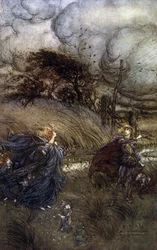 Ilustrace Arthur RACKHAM (1867-1939) pro Sen letní noci od Williama SHAKESPEARE