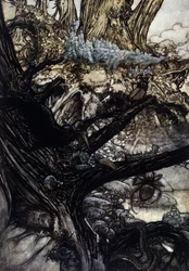 Ilustrace Arthur RACKHAM (1867-1939) pro Sen letní noci od Williama SHAKESPEARE