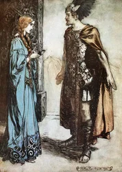 Ilustrace ze Siegfrieda a soumraku bohů, 1924.