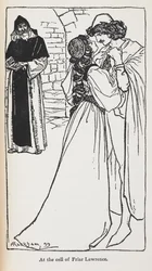 Ilustrace hvězdných milenců ve filmu Romeo a Julie.