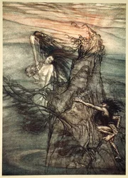 „Vysmívejte se! Falešný! Nibelung dělá vaši hračku!“, 1910.