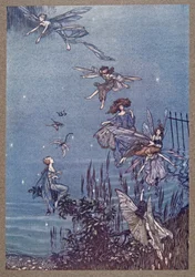 The Fairies of the Serpentine, od Petra Pana v Kensington Gardens od J. M. Barrieho (1860 - 1937), hospoda. 1906