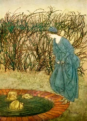 Tři hlavy ze studny, z knihy „English Fairy Tales Retold by F.A. Steel“, 1927