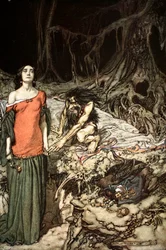 „Namlouvání Grimhildy, matky Hagenovy“, 1924.