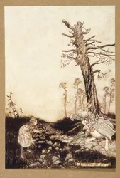 Proč Mary Ann, co tady děláš?, z knihy Alenčina dobrodružství v říši divů, Lewis Carroll, vyd. 1907.