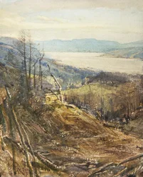 Coniston od Tarn Hows (akvarel)