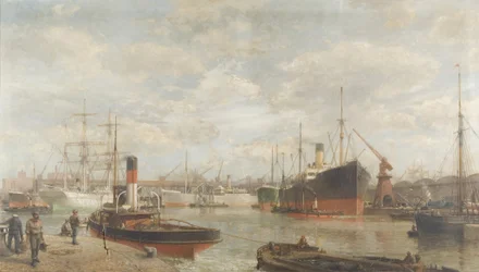 Letmý pohled v roce 1920 z Royal Edward Dock, Avonmouth