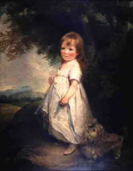 Slečna Andersonová se svým psem, kolem roku 1810