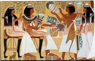 Umění Egypta: Ipuy a jeho rodina. Fac simile z d