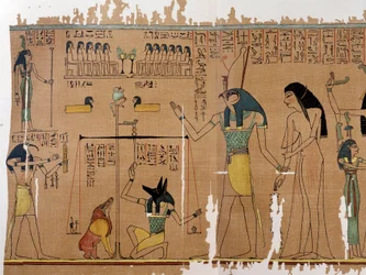 Umění Egypta: tíha duše - Bohové Anubis a Thot. Anhai Simile College