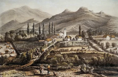 Chile (1837). Cogoti. Litografie