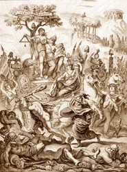 Convention Montagnarde - Alegorie vítězství "Montagne" během Francouzské revoluce