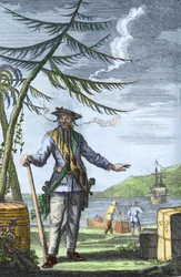 Edward "Černovous" Teach (1680) - 1718) - kapitán Edward Teach (Thatch) dit Barbenoire (Černovous nebo Černovous nebo Černovous).