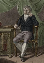 Johann Gottlieb Fichte. Německý filozof - Portrét Johanna Gottlieba Fichteho Německý filozof