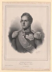 Saský král Fridrich August II.
