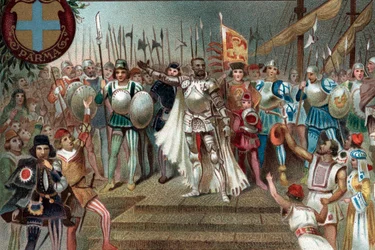 Othello se vrací vítězně na Kypr, 1. dějství, 1. scéna z opery Otello od Giuseppe Verdiho