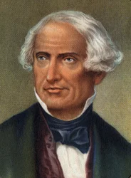 Portrét amerického vynálezce Samuela Finleyho Breese Morse .