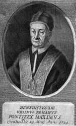Portrét papeže Benedikta XIII., 243. papeže.
