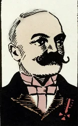 Portrét italského spisovatele Emilia Salgariho (1863-1911) (Portrait of the Italian writer Emilio Salgari