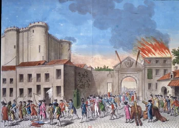 Útok davu na Bastilu 14. července 1789 během Francouzské revoluce