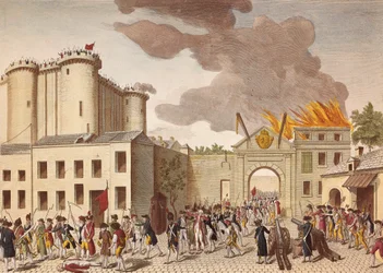 Útok davu na Bastilu 14. července 1789 během Francouzské revoluce