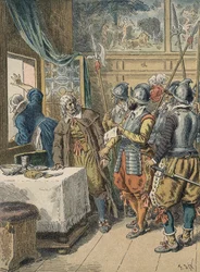 zatčení Pierra Broussela (1575 - 1654) v roce 1648 na příkaz Anny Rakouské, které vyvolalo úlevu lidu (dny barikád) a Frondu.