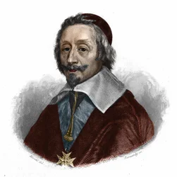 portrét Armanda Jeana Du Plessis, kardinála Richelieu Prélat a francouzského státníka (nar. v Paříži)