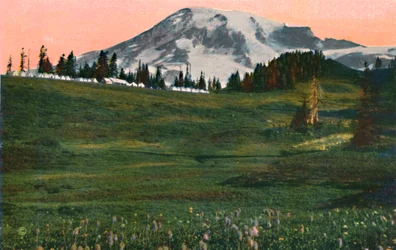 Tábor mraků, Mount Rainier, c1916
