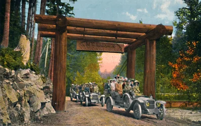 Vstup do národního parku Mount Rainier, c1916