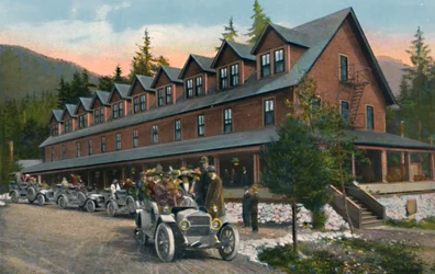 Hostinec v národním parku Mount Rainier, kolem roku 1916