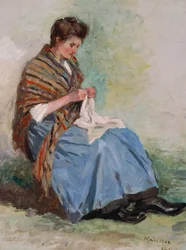 Žena šití