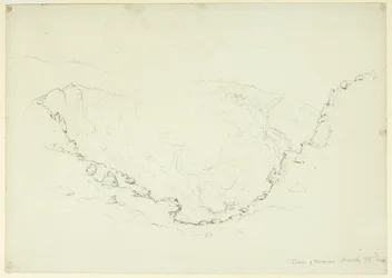 Kaldera Vesuvu, Neapol, Itálie, 1841