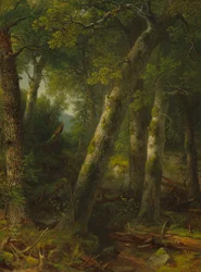 Les v ranním světle, kolem roku 1855