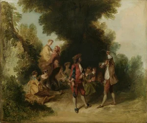 Mužství, podle Nicolase Lancreta, 1840 (olej na kartonu)