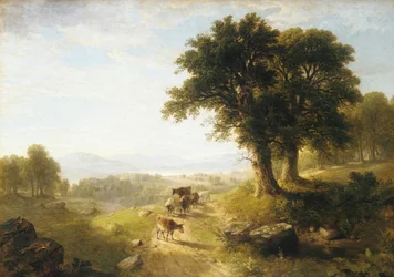 Říční scéna, 1854.