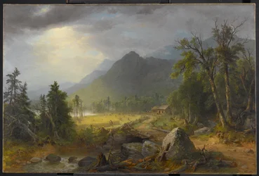 První sklizeň v divočině, 1855