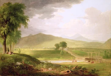 Pohled na Rutland, Vermont, 1840
