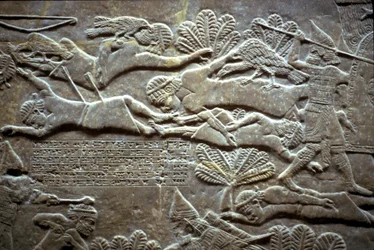 Ashurbanipal v bitvě u Til-Tuba, 650-620 př.nl