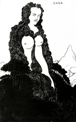 Erda, ilustrace pro ‚Das Rheingold‘ 1896