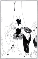 Ilustrace k Masce červené smrti od Edgara Allana Poea, 1895
