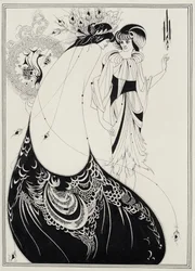Paví sukně, ilustrace pro anglické vydání Salome od Oscara Wildea (1854-1900), 1893